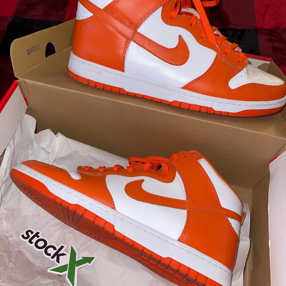 Nike dunk hi “Syracuse” orange/white